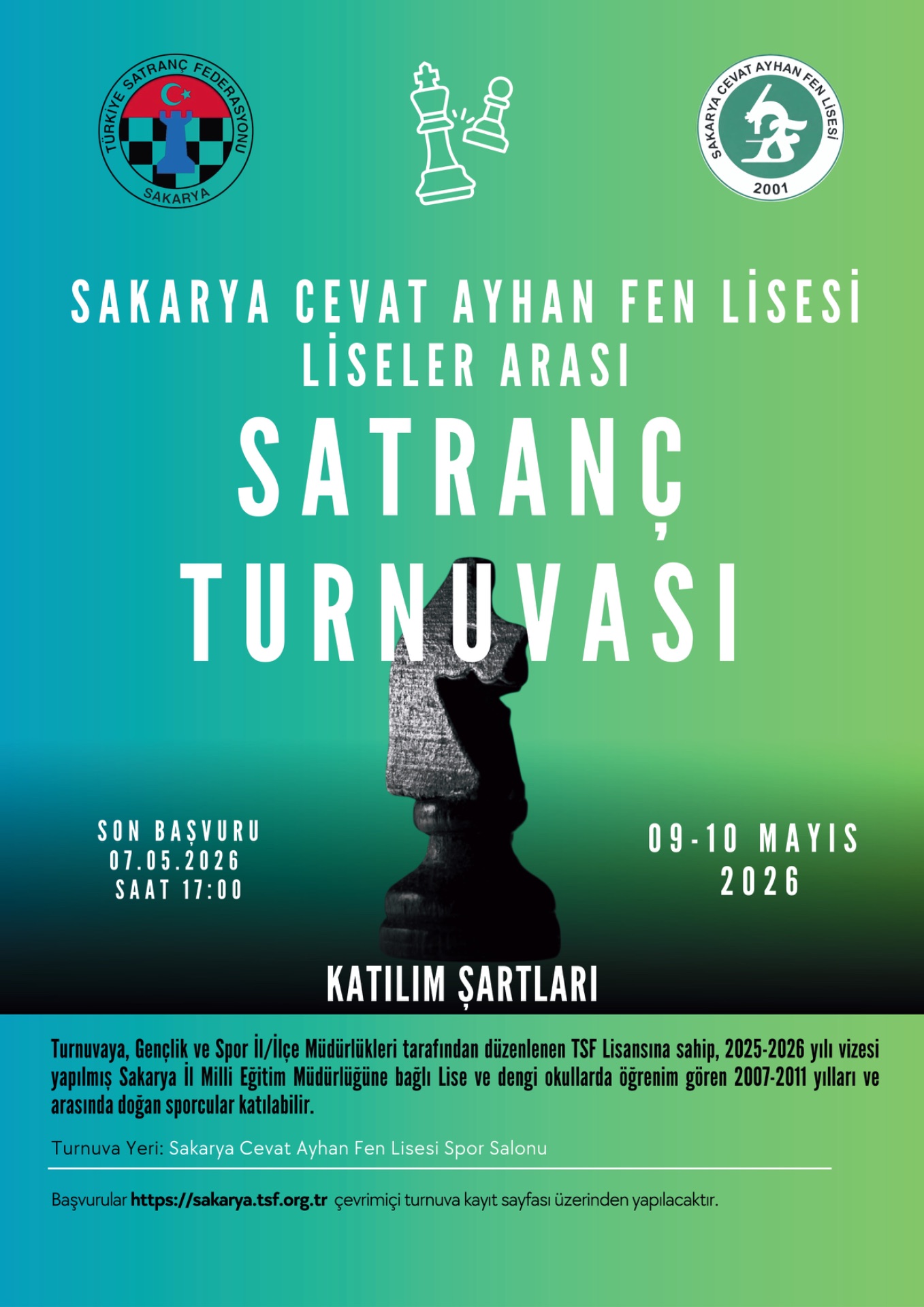 Sakarya Cevat Ayhan Fen Lisesi Satranç Turnuvası