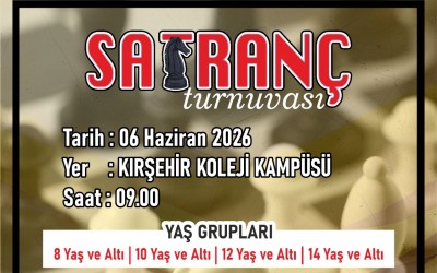 Kırşehir Koleji Hızlı Satranç Turnuvası