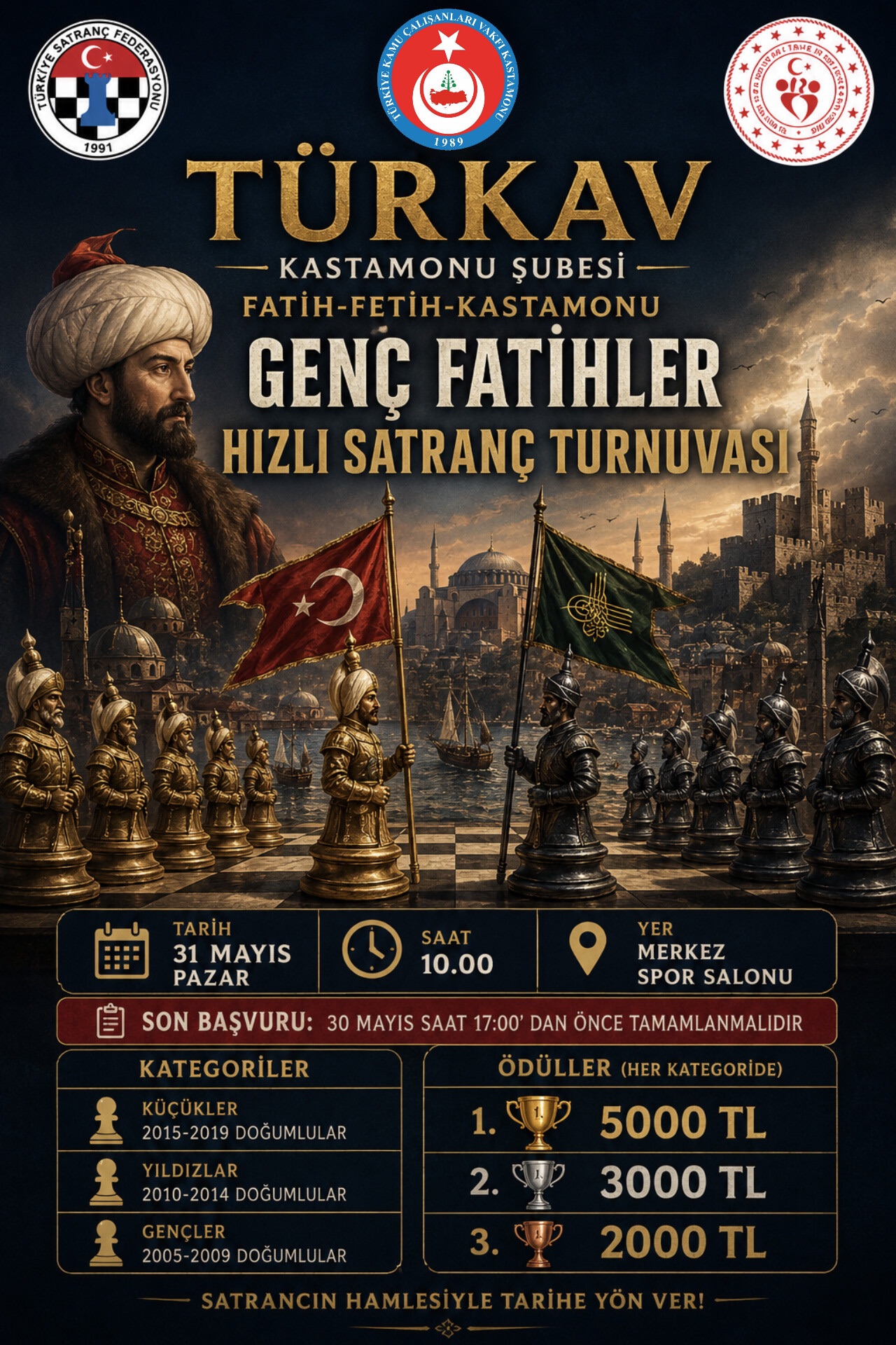 Türkav Genç Fatihler Hızlı Satranç Turnuvası
