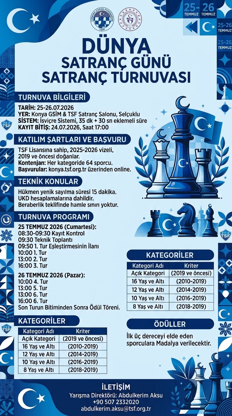 Dünya Satranç Günü Satranç Turnuvası