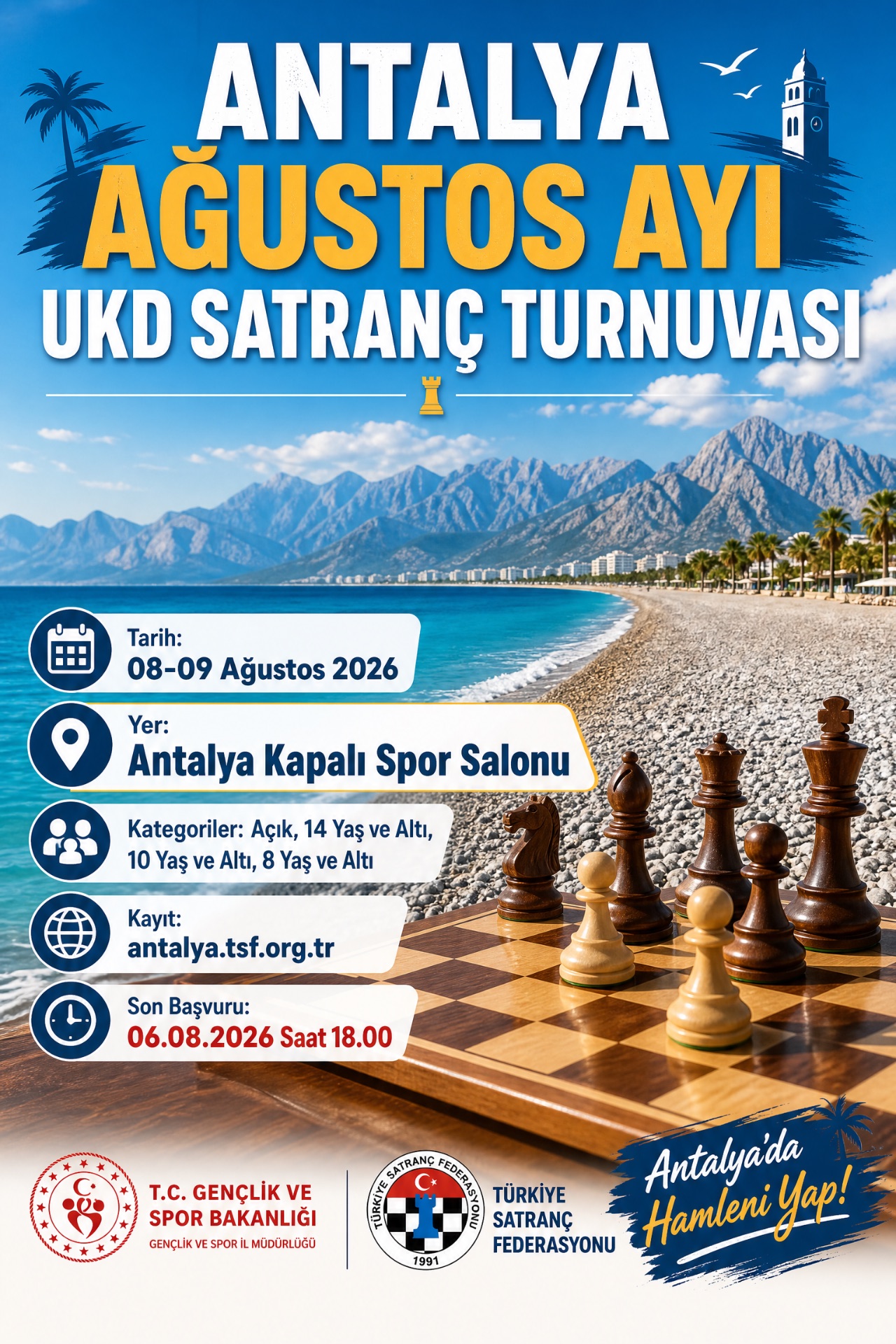 Antalya Ağustos Ayı UKD Satranç Turnuvası