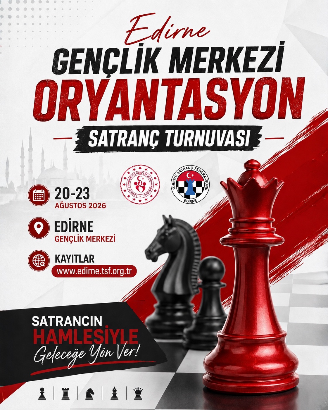 Edirne Gençlik Merkezi Oryantasyon Satranç Turnuvası 2026