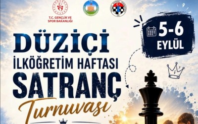 Düziçi İlköğretim Haftası Satranç Turnuvası